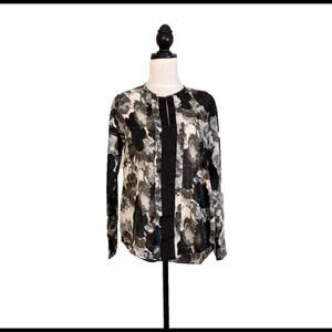 SIMPLY VERA VERA WANG Size Medium Women's Blouse Multicolor Floral Tunic